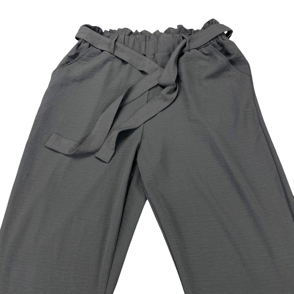 SO Paperbag Taper Pants Size Women's Large Charcoal Price‎ $44